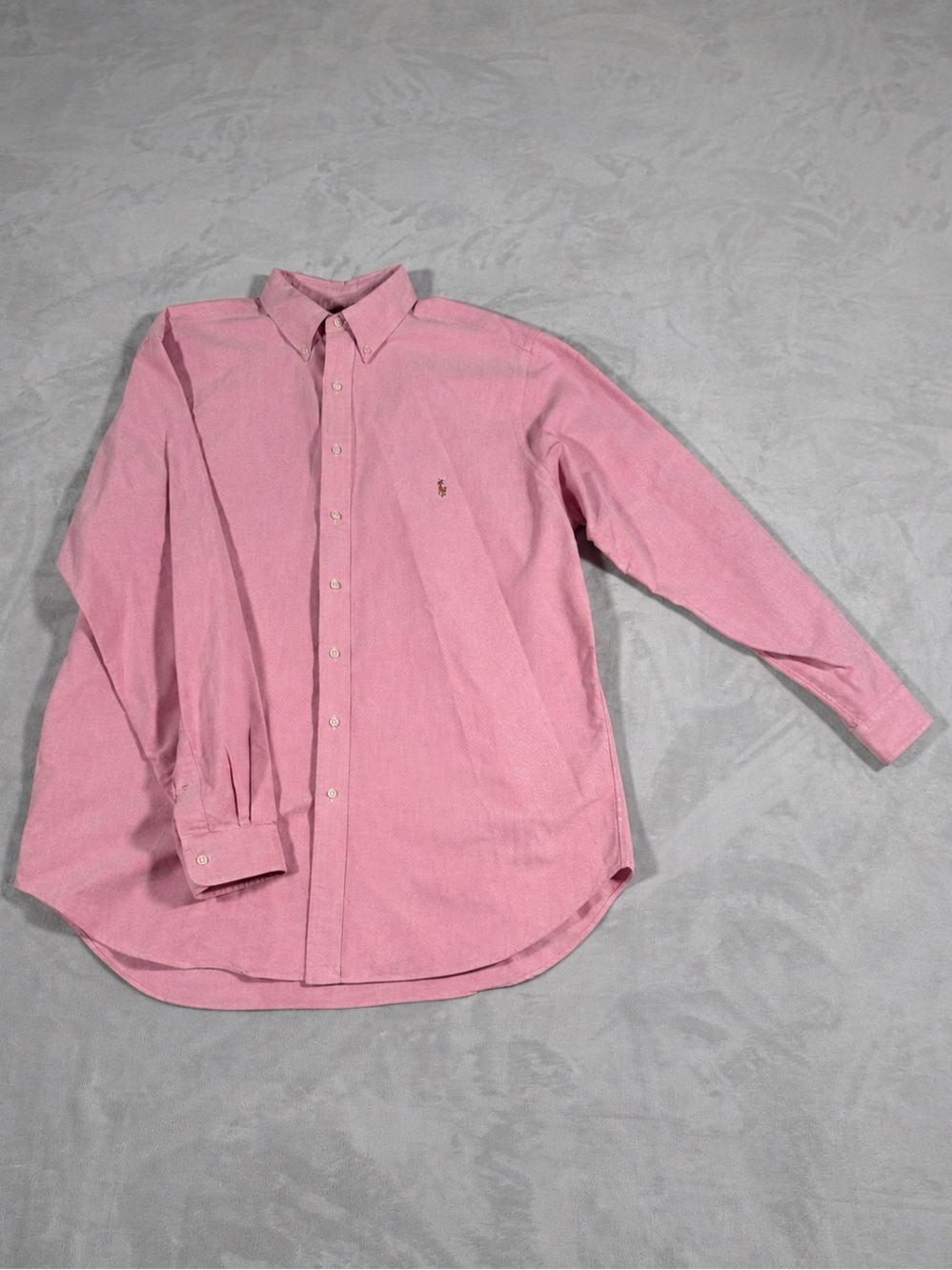 Polo Ralph Lauren XLT Pink Oxford Button Down Shirt Men Long Sleeve